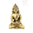 Amitabha Buddha réz szobor, alj nélkül, matt sárga - 8 cm