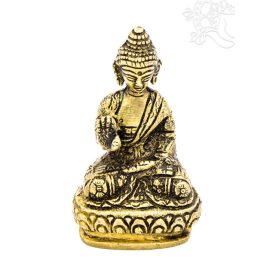 Áldó Buddha réz szobor - 8cm