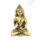 Áldó Buddha réz szobor - matt sárga - alj nélkül - 8 cm