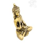 Áldó Buddha réz szobor - matt sárga - alj nélkül - 8 cm