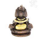 Zambala réz szobor, arany-bronz - 8 cm
