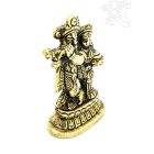 Radha Krishna réz szobor - 9 cm