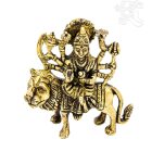 Durga istennő réz szobor - 10 cm
