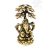 Ganesha Bódhi fa alatt réz szobor - 10 cm
