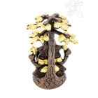 Ganesha Bódhi fa alatt réz szobor, arany-bronz - 10 cm