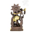 Krishna réz szobor, arany-bronz - 11 cm