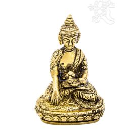 Shakyamuni Buddha réz szobor - antik - 9,5 cm