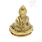 Gyógyító Buddha réz szobor - antik  - 9,5 cm