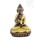 Áldó Buddha réz szobor, arany-bronz - 9,5 cm