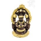 Patanjali (a jóga atyja) réz szobor, arany-bronz - 13 cm