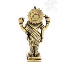 Álló Laxmi (Lakshmi) réz szobor - 15 cm