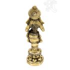 Álló Laxmi (Lakshmi) réz szobor - 33 cm