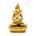 Buddha és Shakti (Samantabhadra) színes rezin szobor - 16 cm