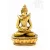 Buddha és Shakti (Samantabhadra) színes rezin szobor - 16 cm