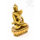 Buddha és Shakti (Samantabhadra) színes rezin szobor - 16 cm