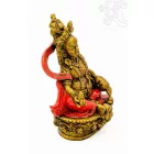 Zambala színes rezin szobor  - 17 cm 