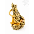 Zambala színes rezin szobor  - 17 cm 