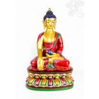 Shakyamuni Buddha agyag szobor, hatalmas méretű különlegesség - 65 cm