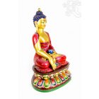 Shakyamuni Buddha agyag szobor, hatalmas méretű különlegesség - 65 cm
