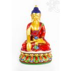 Shakyamuni Buddha agyag szobor, hatalmas méretű különlegesség - 65 cm