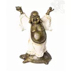 Nevető Buddha teknősön - 23 cm