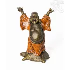 Nevető Buddha teknősön - 23 cm
