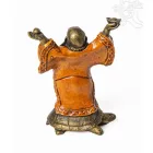 Nevető Buddha teknősön - 23 cm