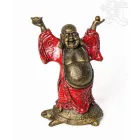 Nevető Buddha teknősön - 23 cm