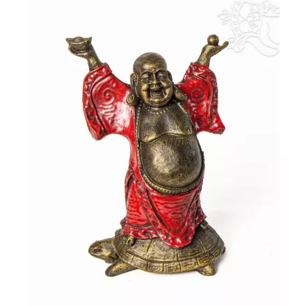 Nevető Buddha teknősön - 23 cm