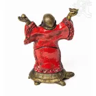 Nevető Buddha teknősön - 23 cm