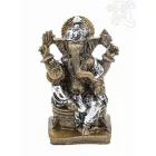 Ganesha színes rezin szobor - 15 cm