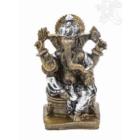 Ganesha színes rezin szobor - 15 cm