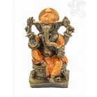 Ganesha színes rezin szobor - 15 cm