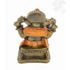Ganesha színes rezin szobor - 15 cm