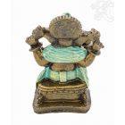 Ganesha színes rezin szobor - 15 cm