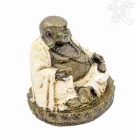 Nevető Buddha színes rezin szobor - 7,5 cm