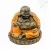 Nevető Buddha színes rezin szobor - 7,5 cm