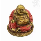 Nevető Buddha színes rezin szobor - 7,5 cm
