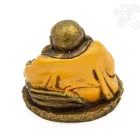 Nevető Buddha színes rezin szobor - 7,5 cm