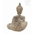 Imádkozó Buddha barna rezin szobor - 20 cm