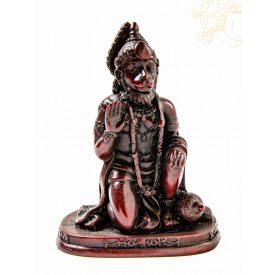 Hanuman vörös színű rezin szobor - 13 cm