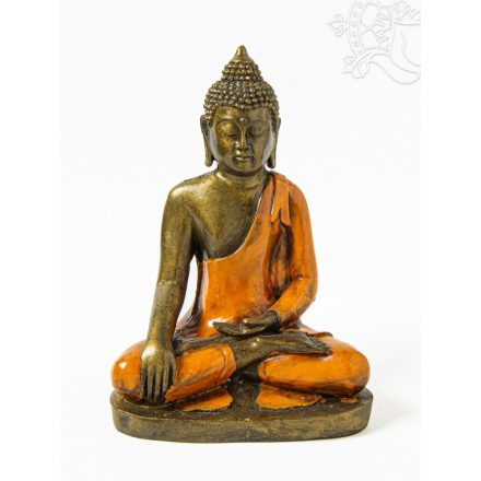 Shakyamuni Buddha színes rezin szobor - 22 cm