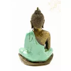 Shakyamuni Buddha színes rezin szobor - 22 cm