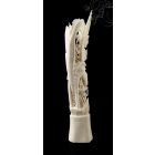 Kézzel faragott csont szobor, asztali dísz