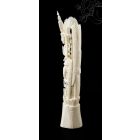 Kézzel faragott csont szobor, asztali dísz