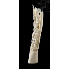 Kézzel faragott csont szobor, asztali dísz