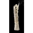 Kézzel faragott csont szobor, asztali dísz