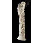 Kézzel faragott csont szobor, asztali dísz