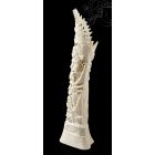 Kézzel faragott csont szobor, asztali dísz