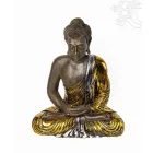 Amitabha Buddha színes rezin szobor, hatalmas - 60 cm